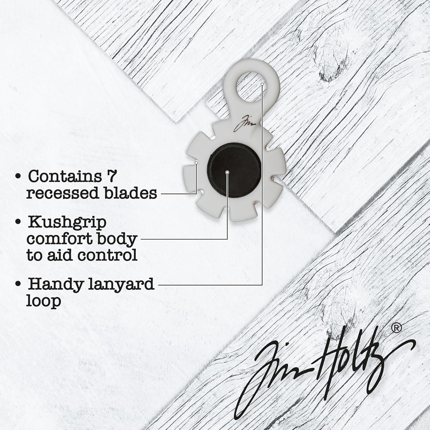 Herramienta de Distresado de Papel Tim Holtz Tonic Studios - 7 Cuchillas Recesadas