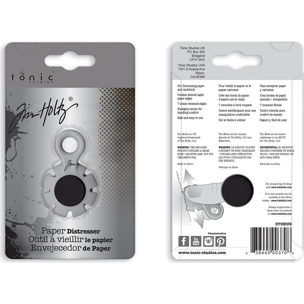 Herramienta de Distresado de Papel Tim Holtz Tonic Studios - 7 Cuchillas Recesadas