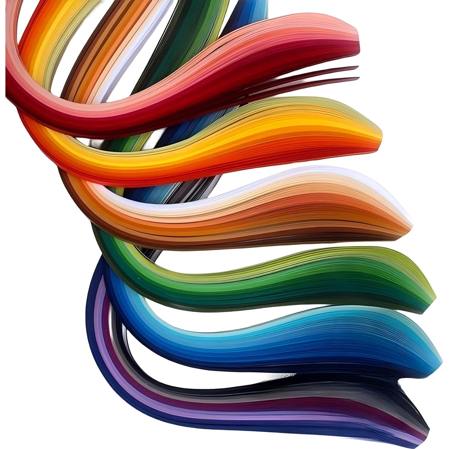 Tiras de Papel Quilling DoingDo 5mm Rojo Pastel 90pcs