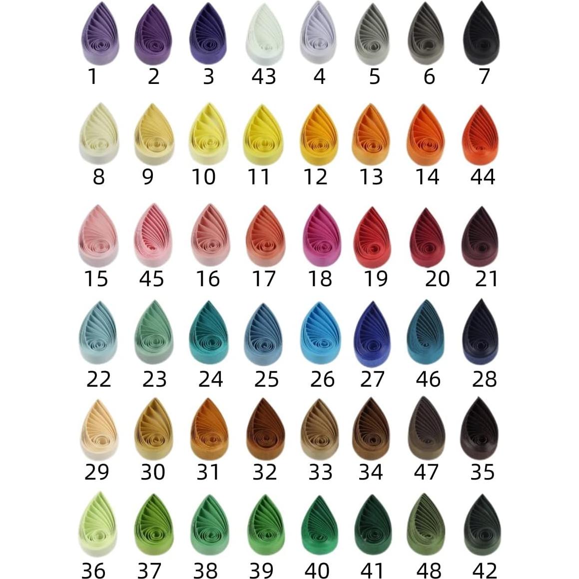 Tiras de Papel Quilling ODETOJOY Lila Lavanda 3mm 120pcs