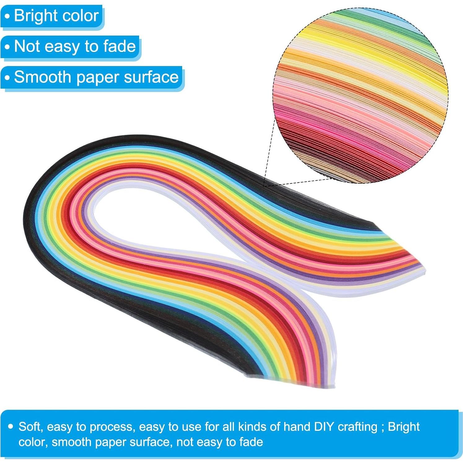 Tiras de Papel Quilling PATIKIL 260pcs 3mm x 39cm DIY