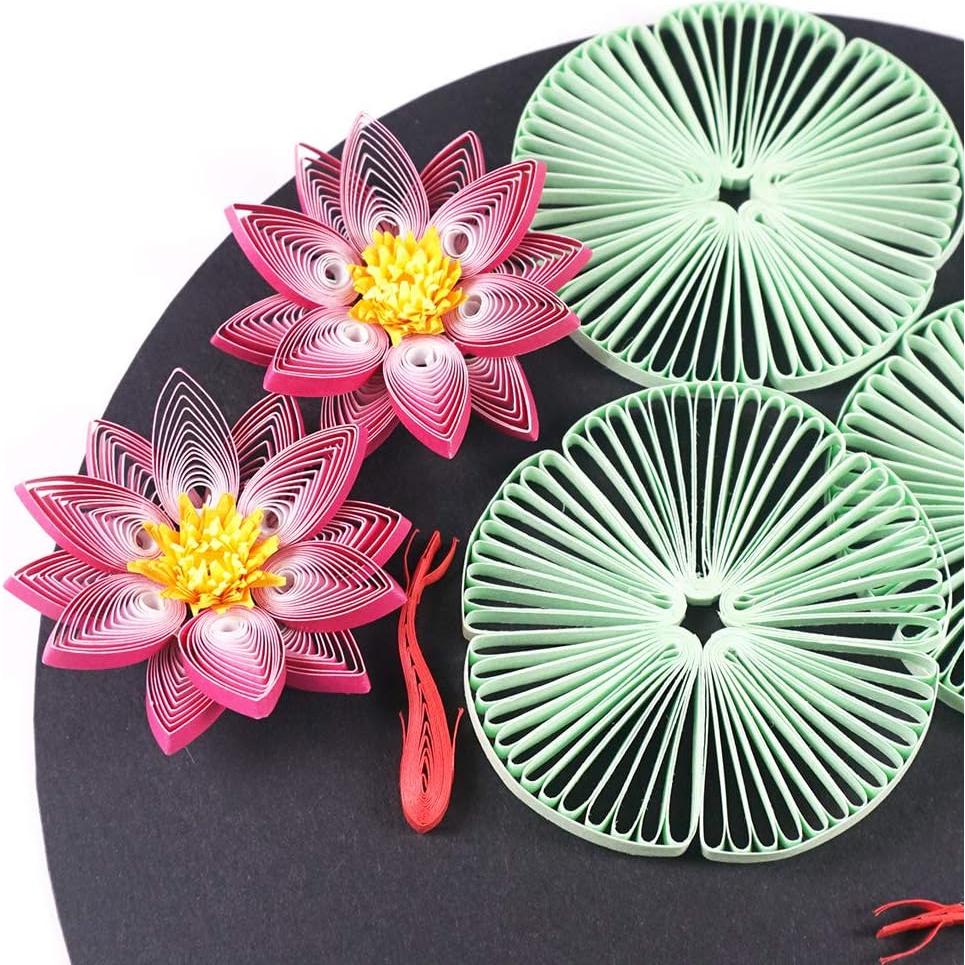 JUYA Juego de Papel Quilling Gradiente 10 Colores 3 mm