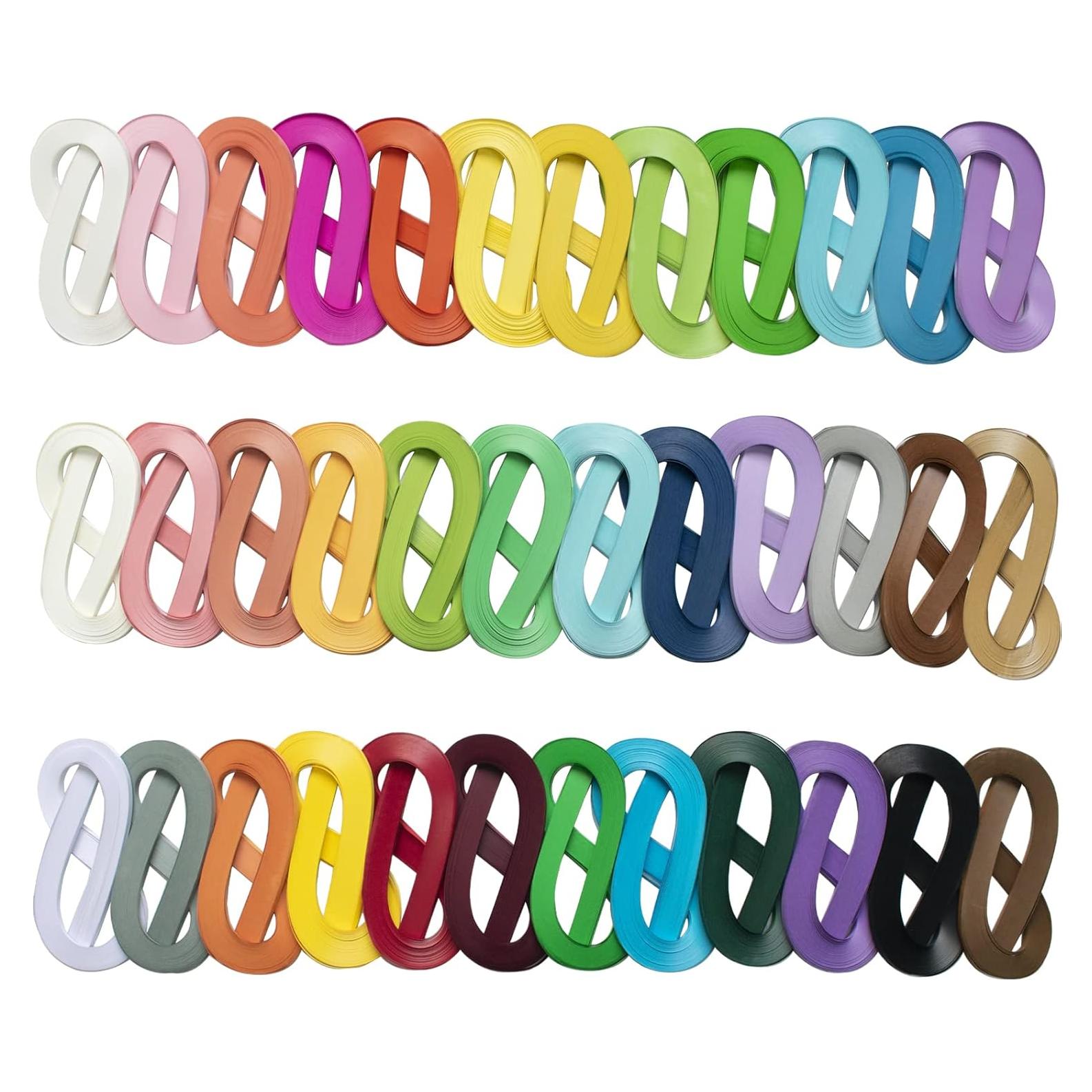 Tiras de Papel para Quilling YROUHNAE 36 Colores 5mm x 54cm