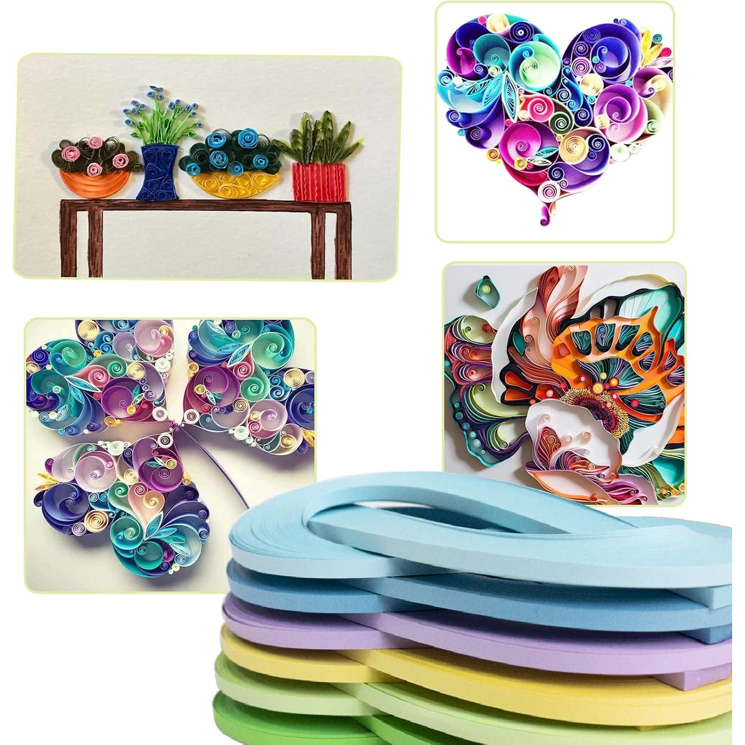 Tiras de Papel para Quilling YROUHNAE 36 Colores 5mm x 54cm