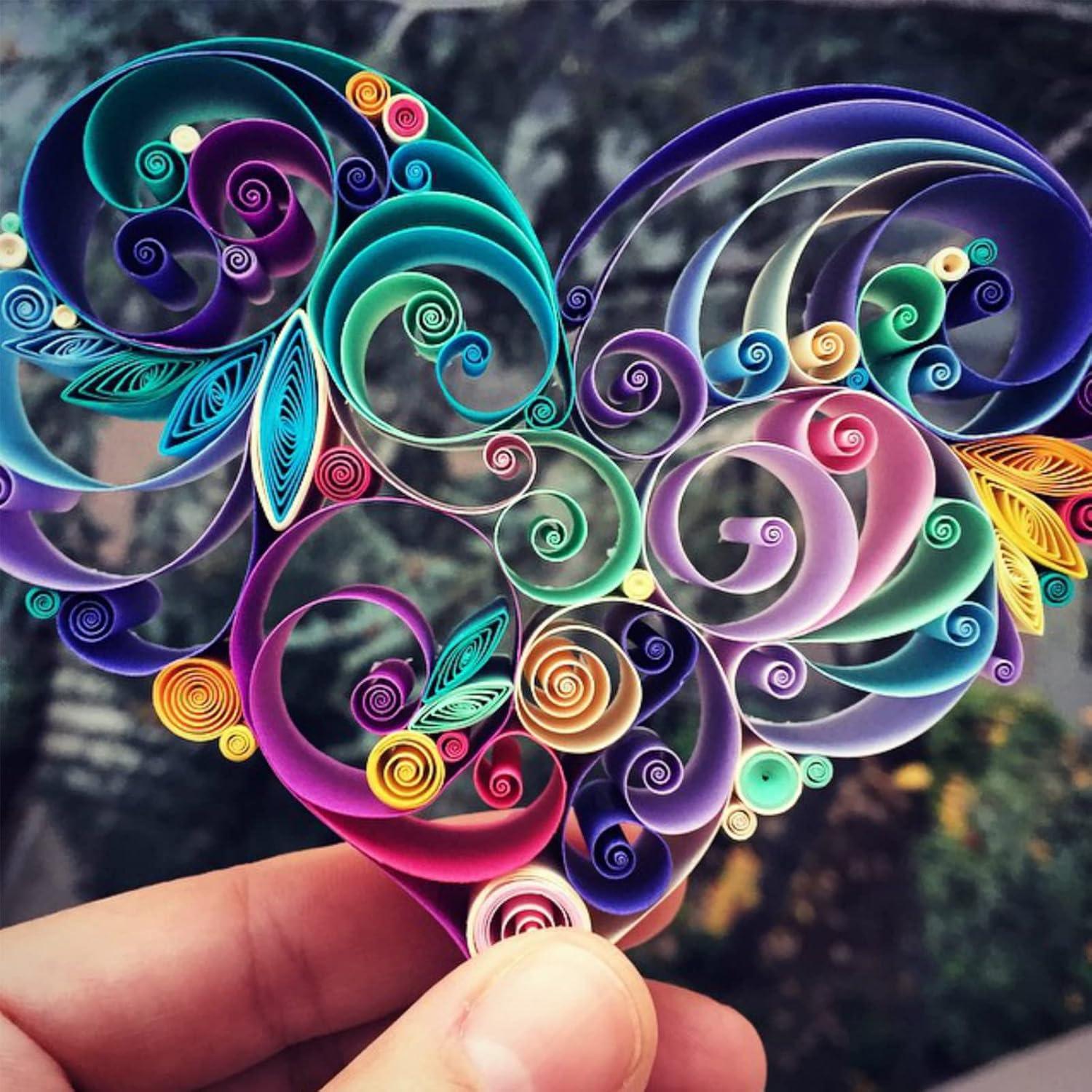 Tiras de Papel para Quilling YROUHNAE 36 Colores 5mm x 54cm