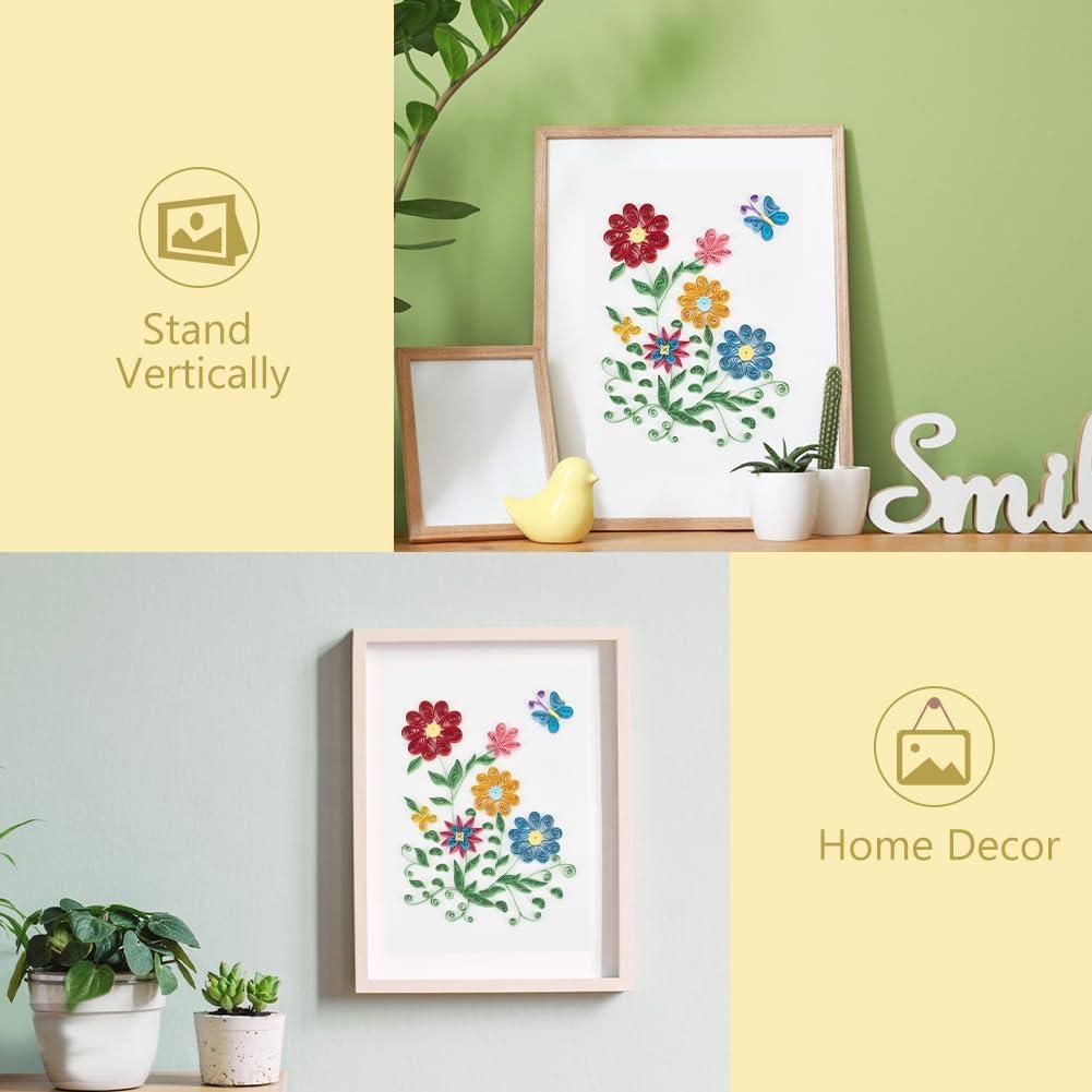 Kit de Quilling de Papel WEBEEDY Flores para Adultos DIY