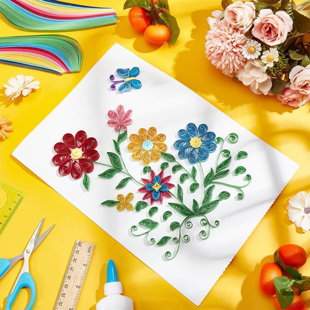Kit de Quilling de Papel WEBEEDY Flores para Adultos DIY