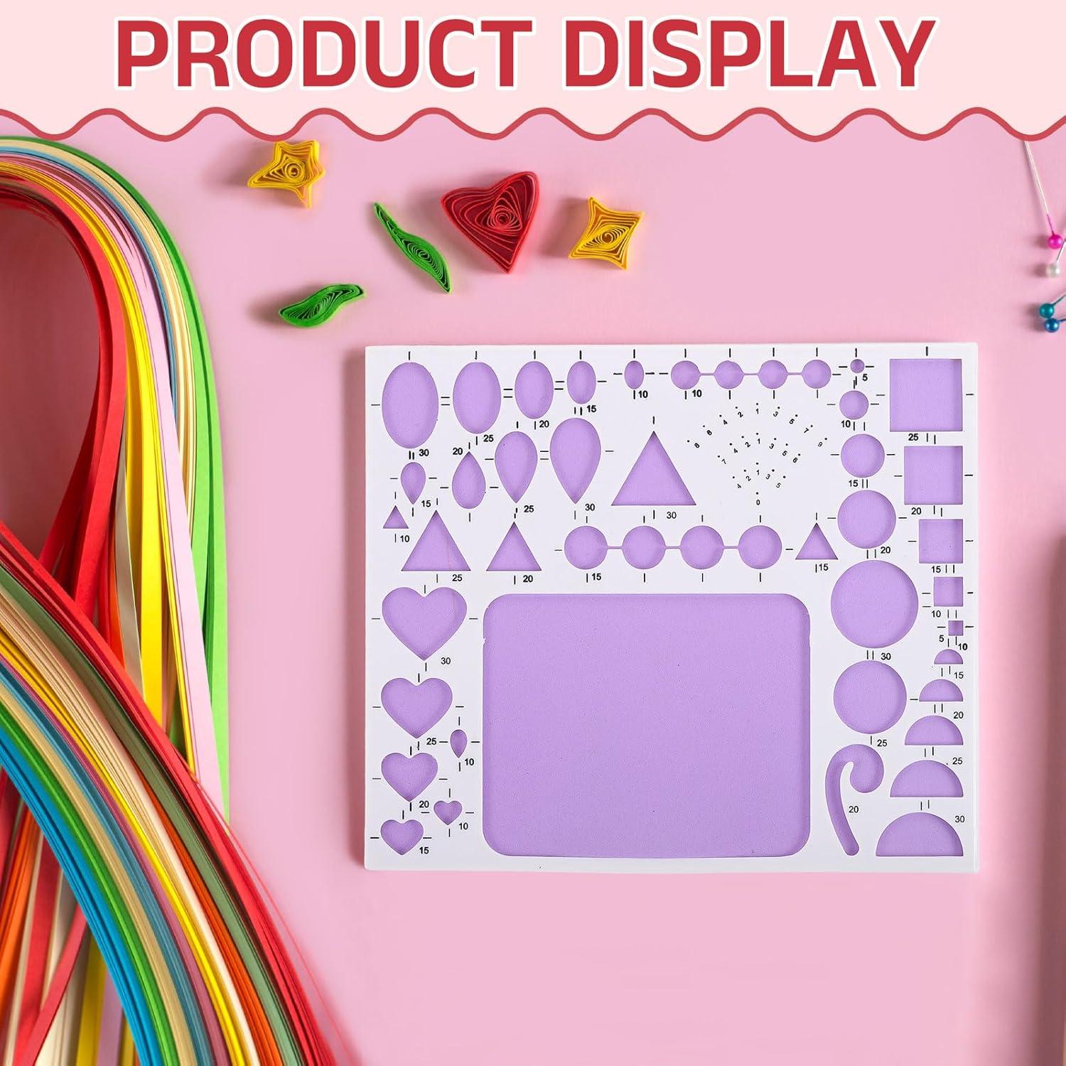 Plantilla de Quilling MECCANIXITY 21x17.8 cm Rosa