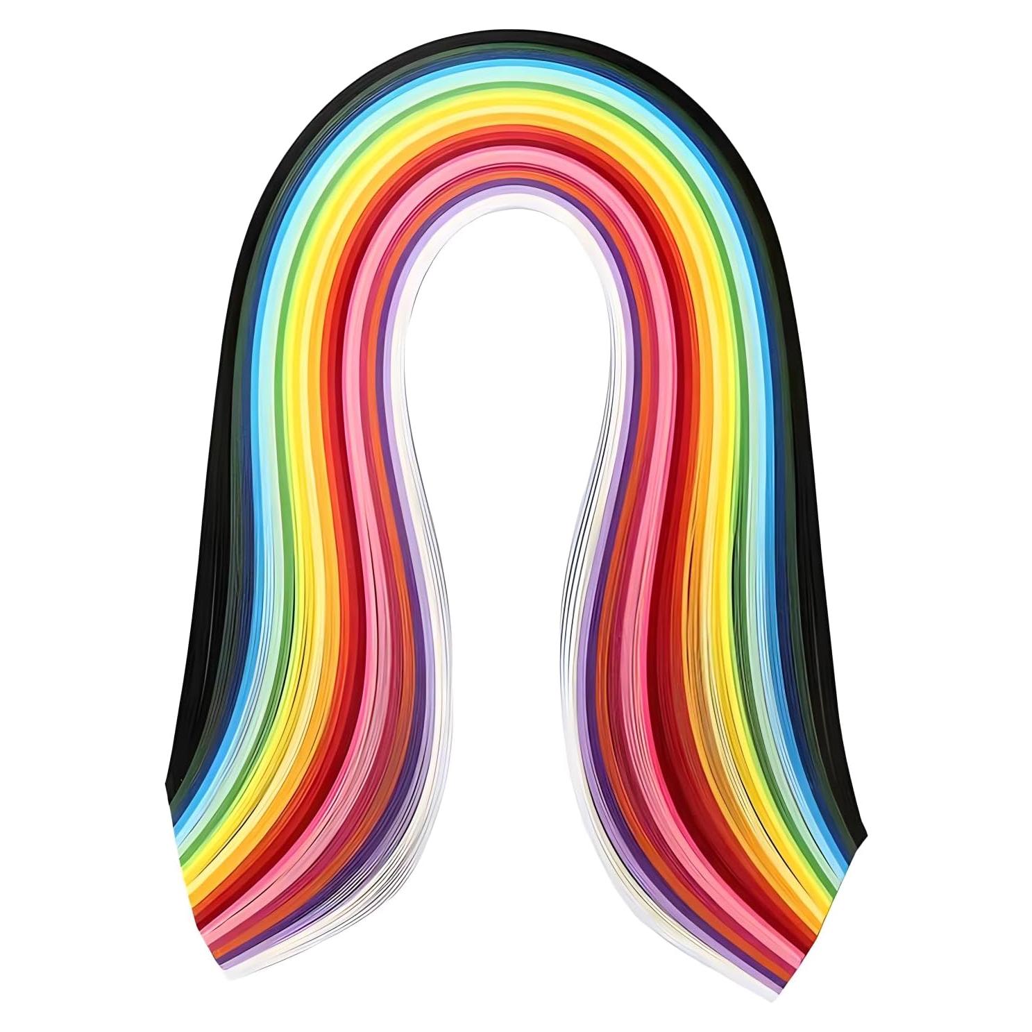 Tiras de Papel Quilling 5mm Easy PaperArt 260pcs 39cm 26 Colores