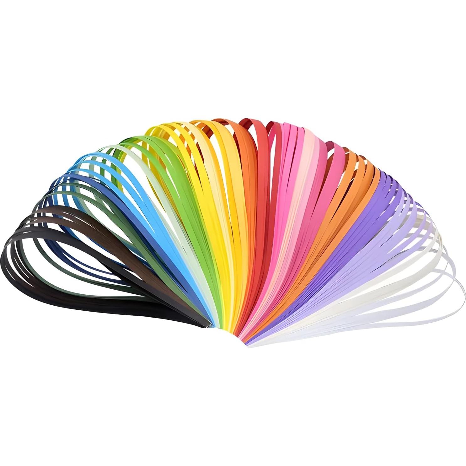 Tiras de Papel Quilling 5mm Easy PaperArt 260pcs 39cm 26 Colores