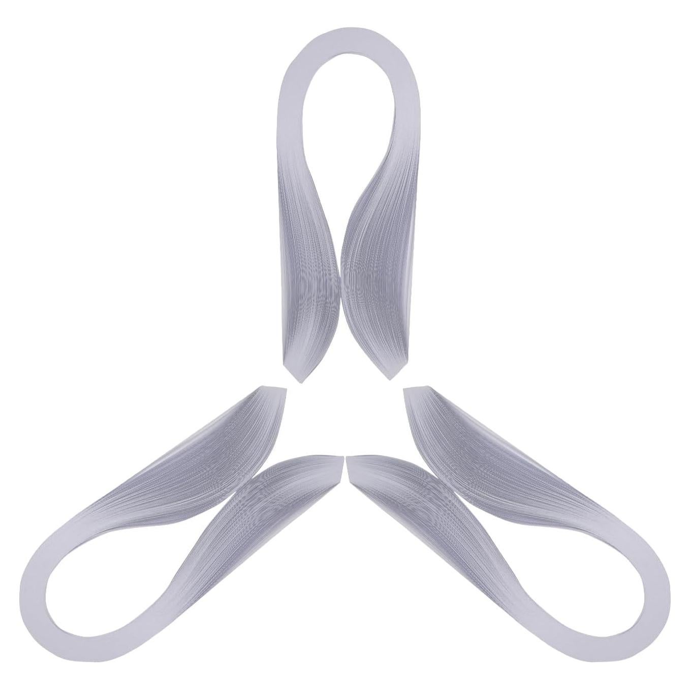 360 Tiras de Papel Quilling 3mm x 54cm - Color Blanco