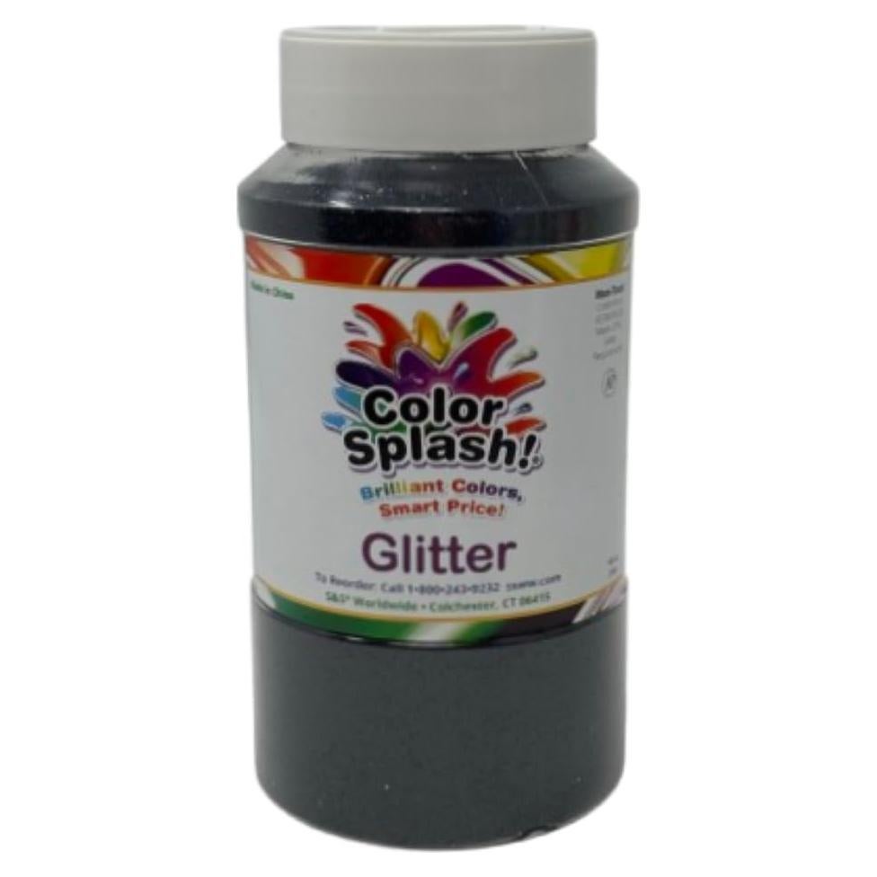 Brillo Color Splash S&S Worldwide Negro 1 lb. Tapa Shaker