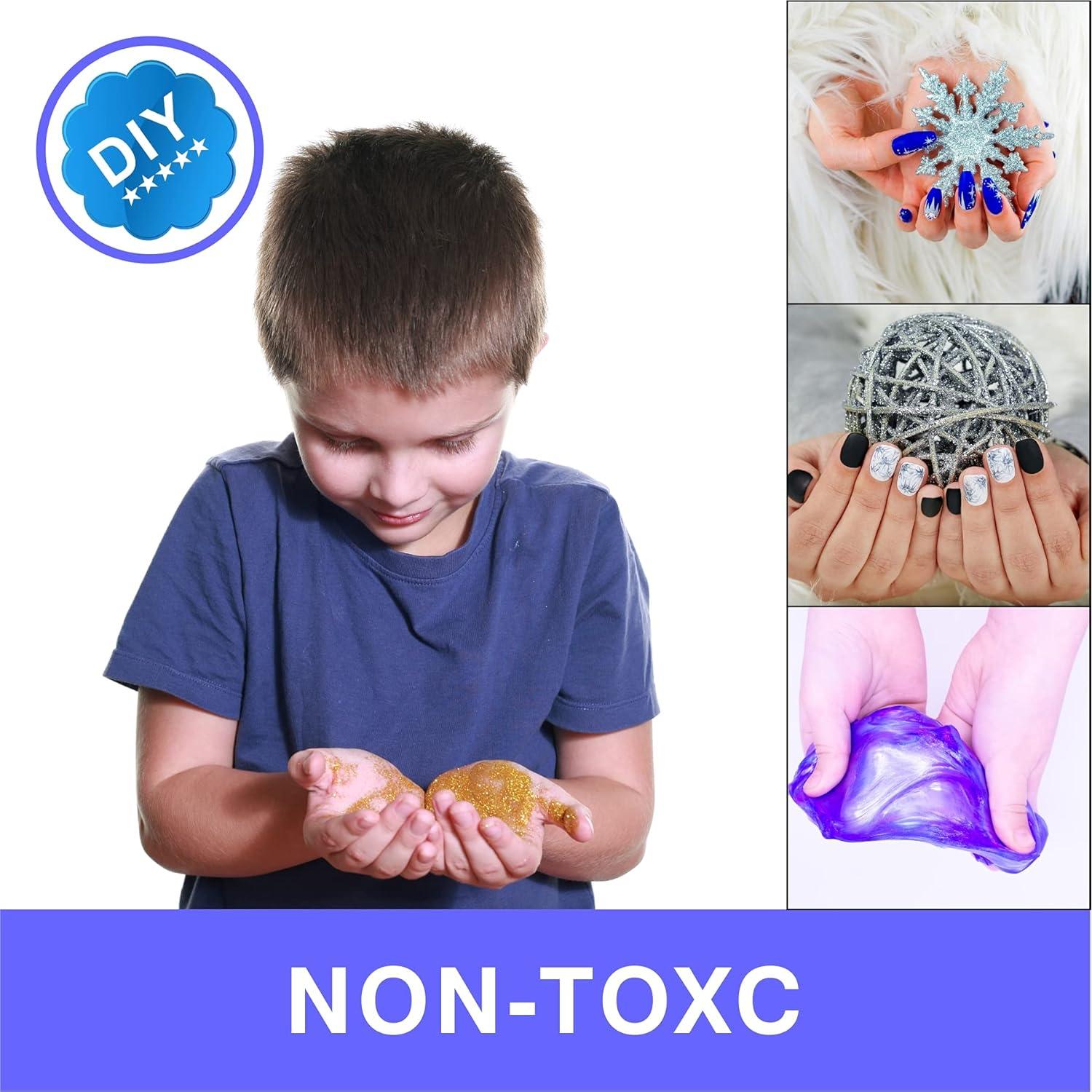 18 Colores Polvo de Brillo Acrílico DECOYARDOO 216g Multiusos