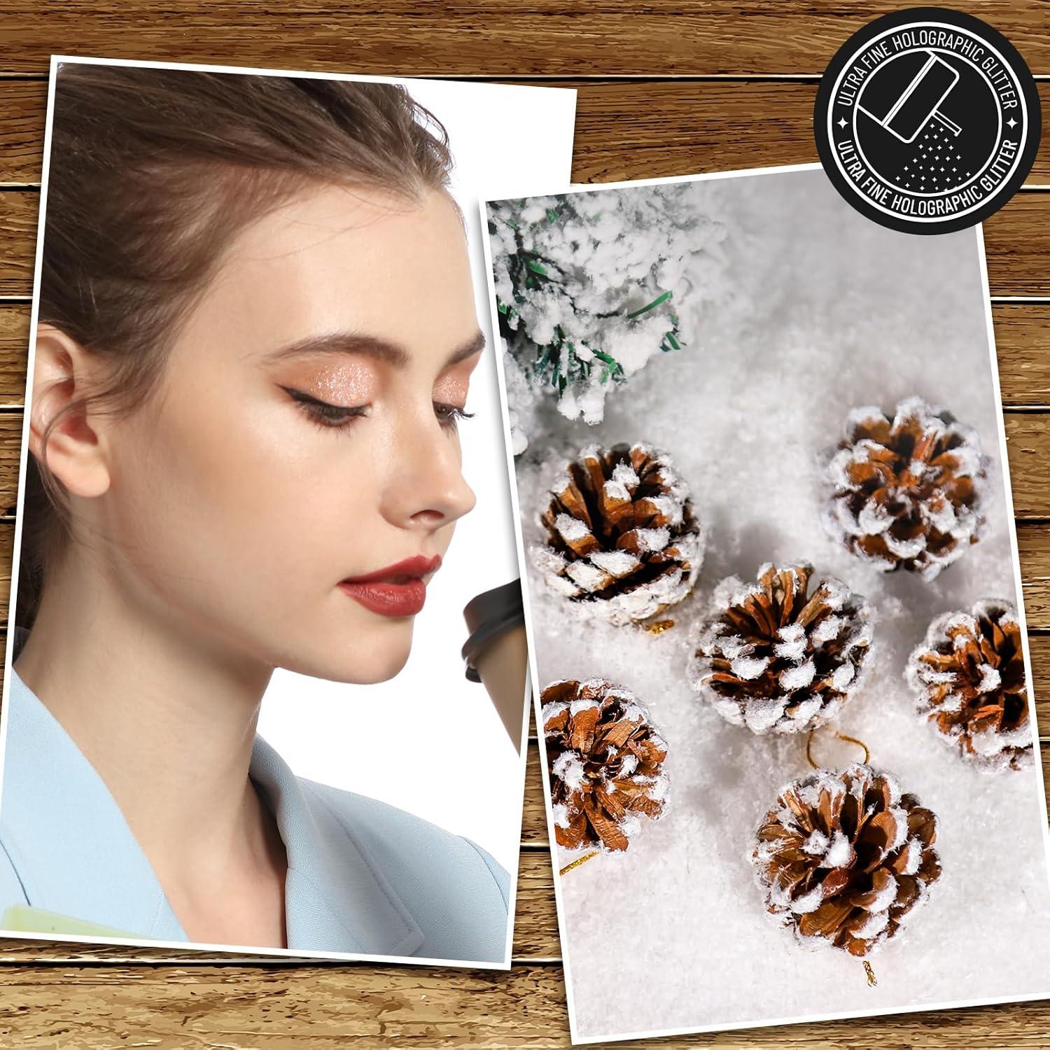 Purpurina Blanca LEOBRO 130g para Manualidades y Belleza