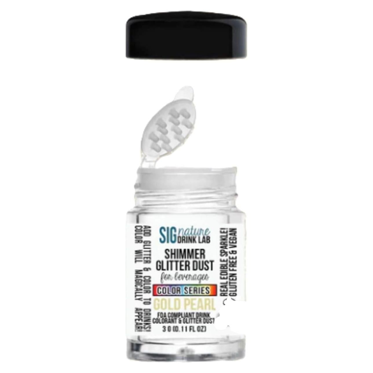 Brillo Comestible para Bebidas Signature Drink Lab 3g Perla Dorada