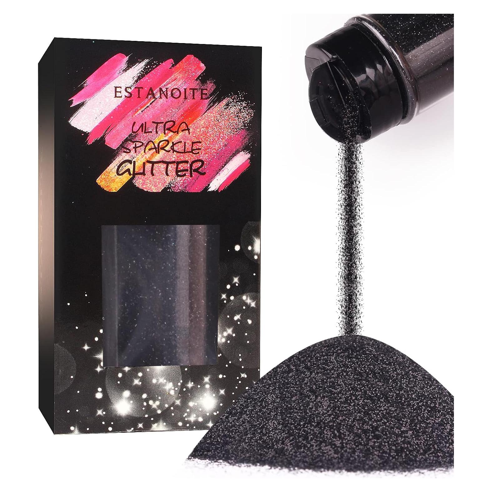 Polvo de Brillo Metálico Estanoite 150g Negro para Manualidades