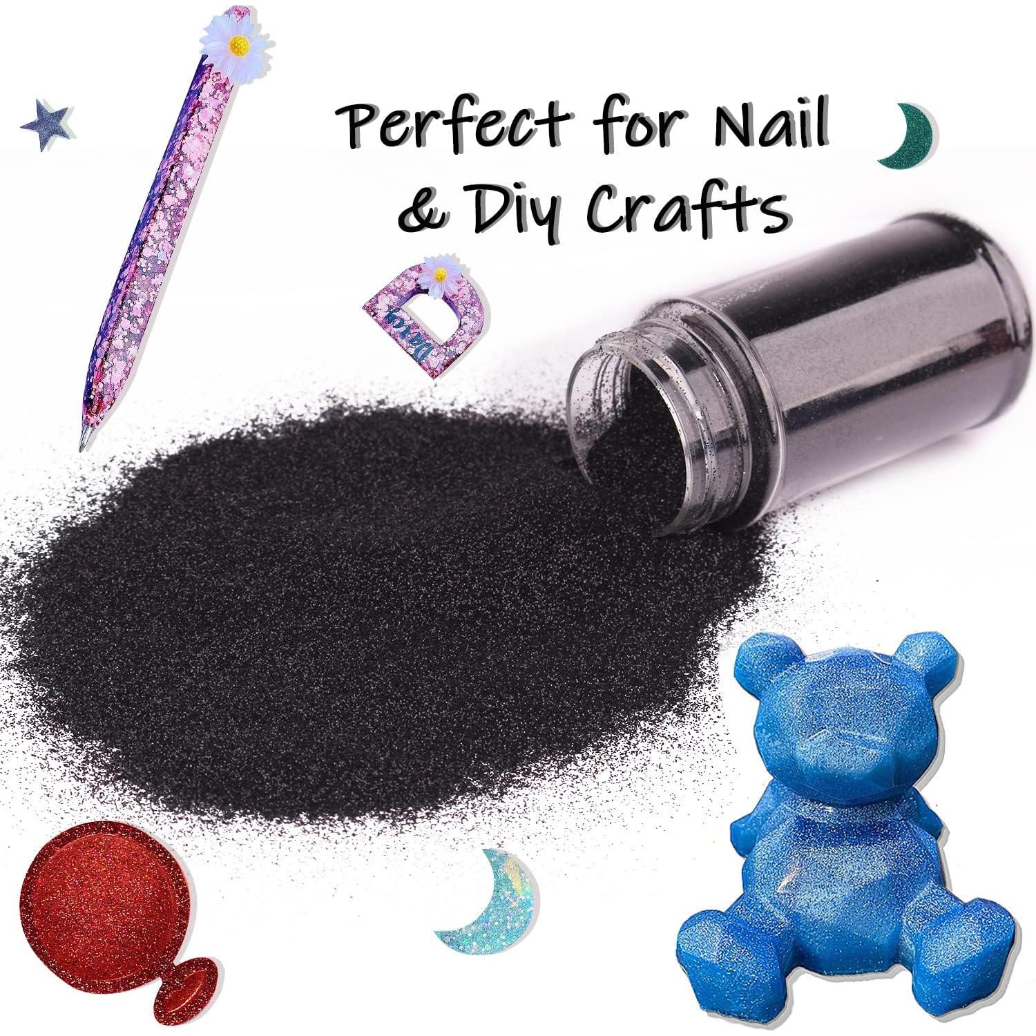 Polvo de Brillo Metálico Estanoite 150g Negro para Manualidades