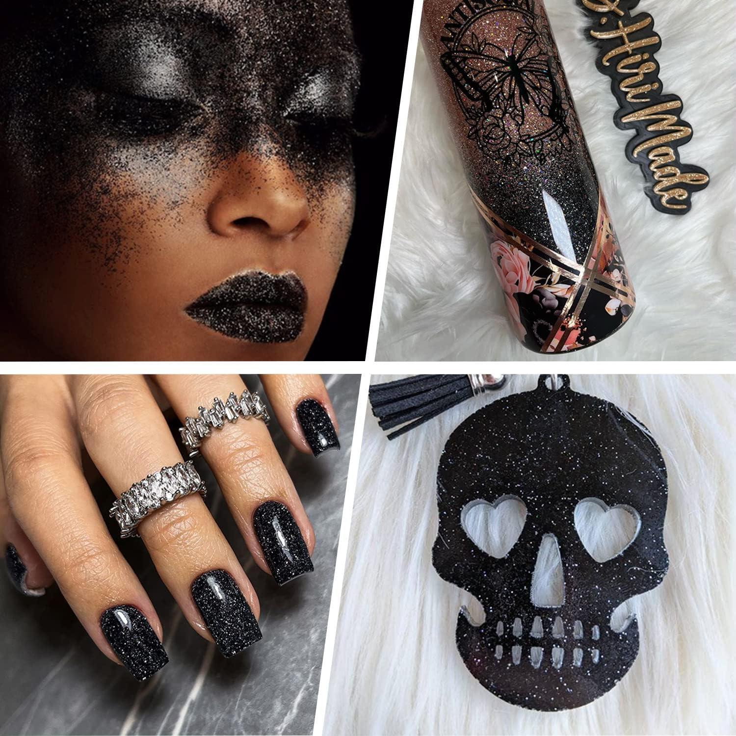 Polvo de Brillo Metálico Estanoite 150g Negro para Manualidades