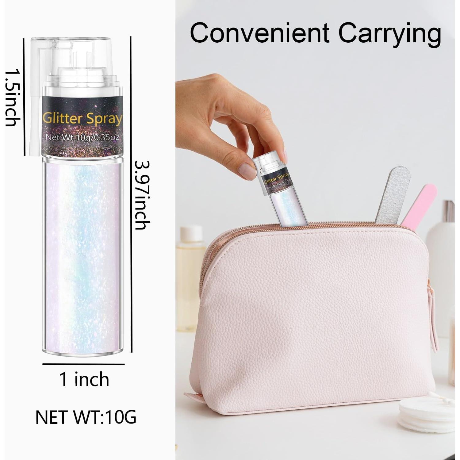 Spray de Brillo Corporal Gadmlury 32g Rosa Brillante