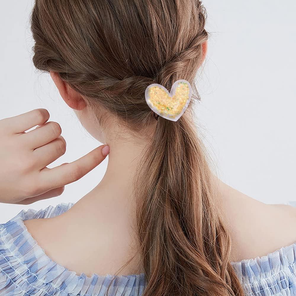 Cabochones Corazón Ipotkitt 50Pcs PVC Brillante 45x51mm