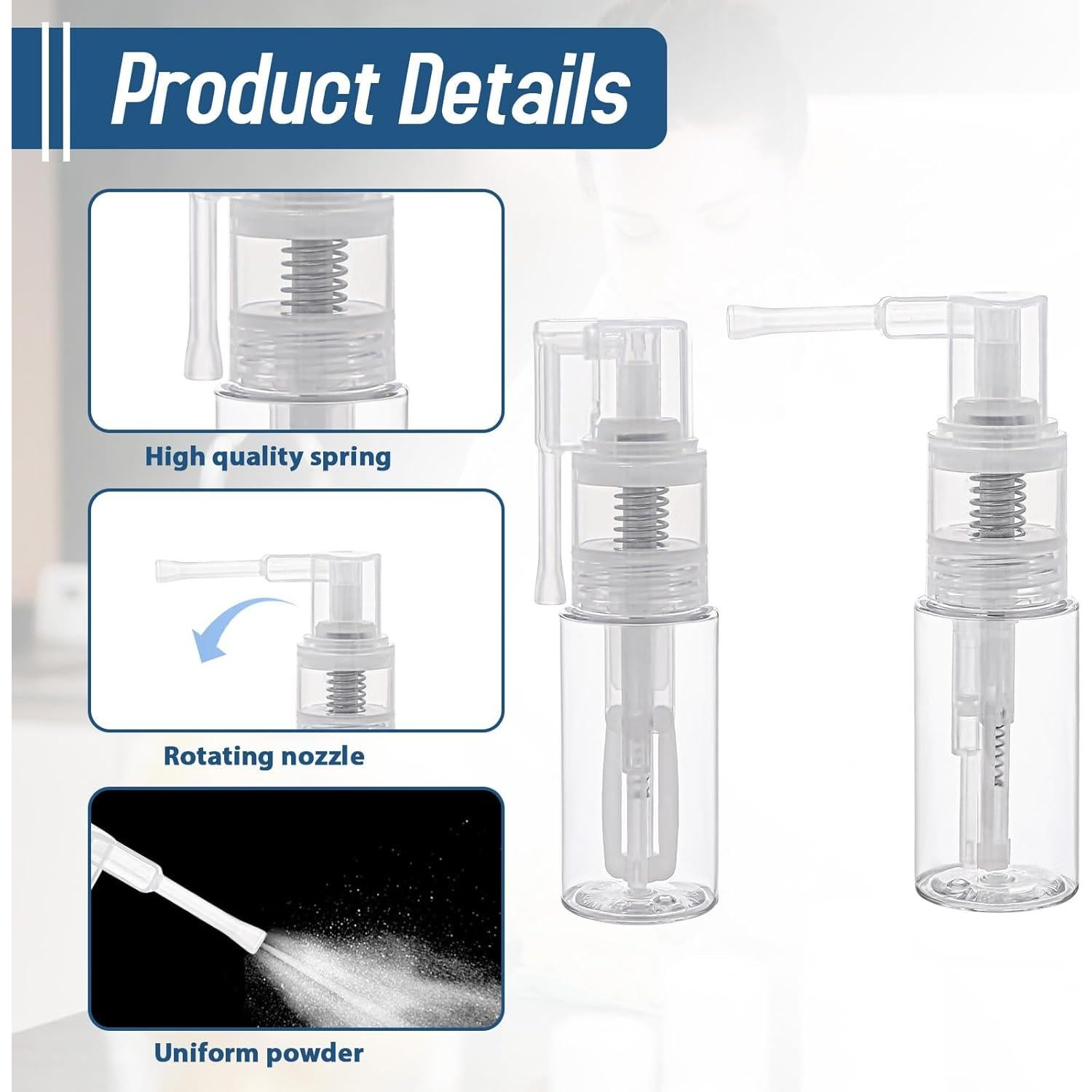 Botella Spray Vacía 25ml Vin Beauty para Polvo y Maquillaje