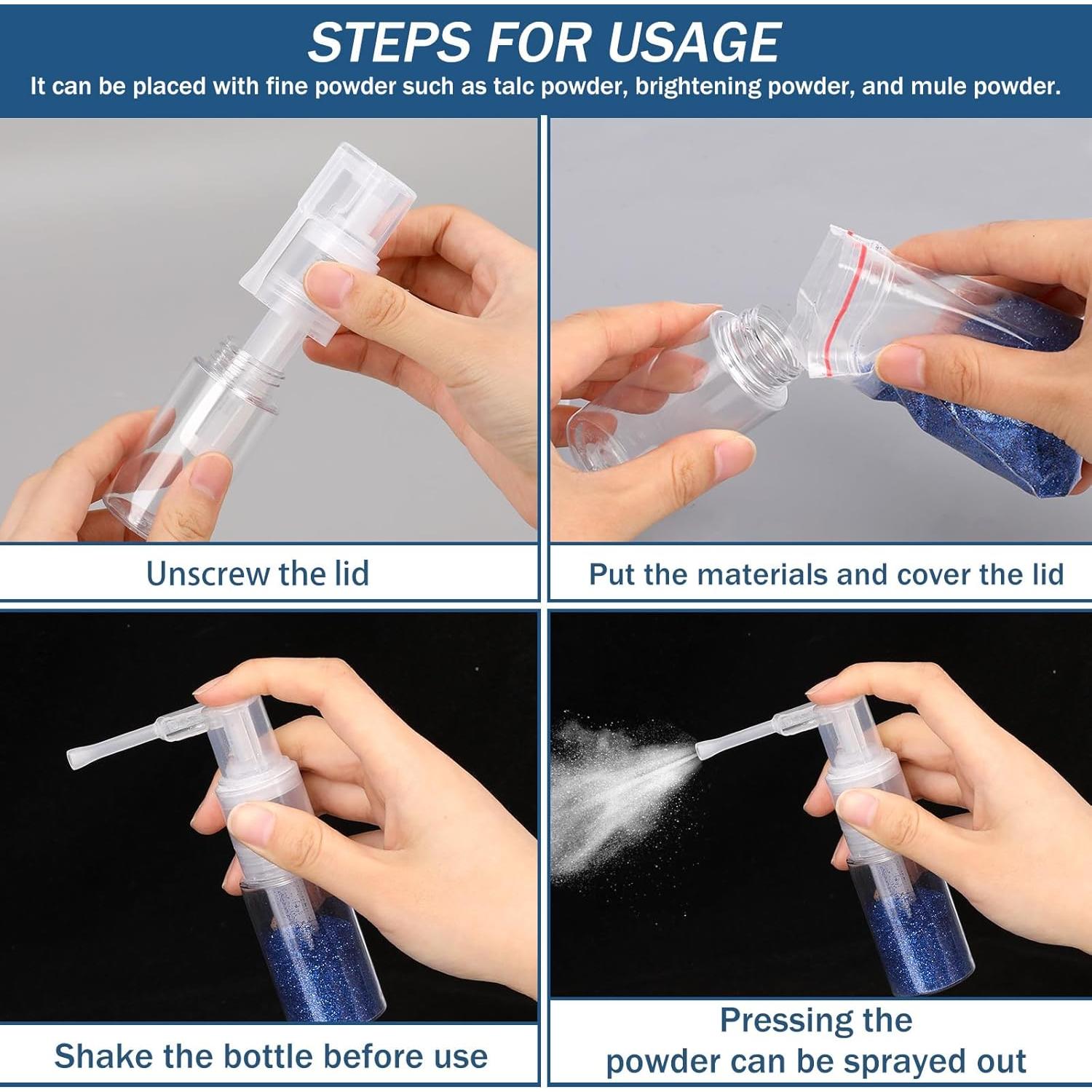 Botella Spray Vacía 25ml Vin Beauty para Polvo y Maquillaje