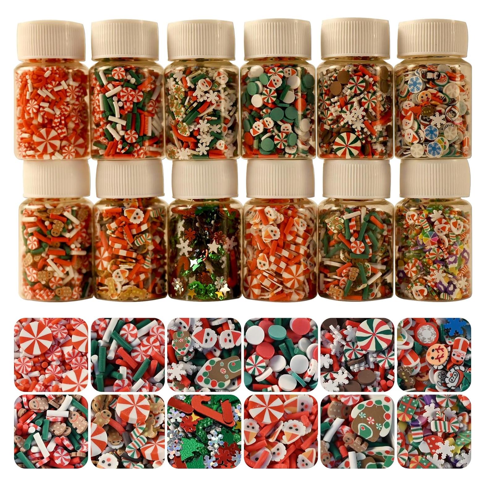 Chispas Falsas de Navidad LIKETURE 180g 12 Botellas Multicolor