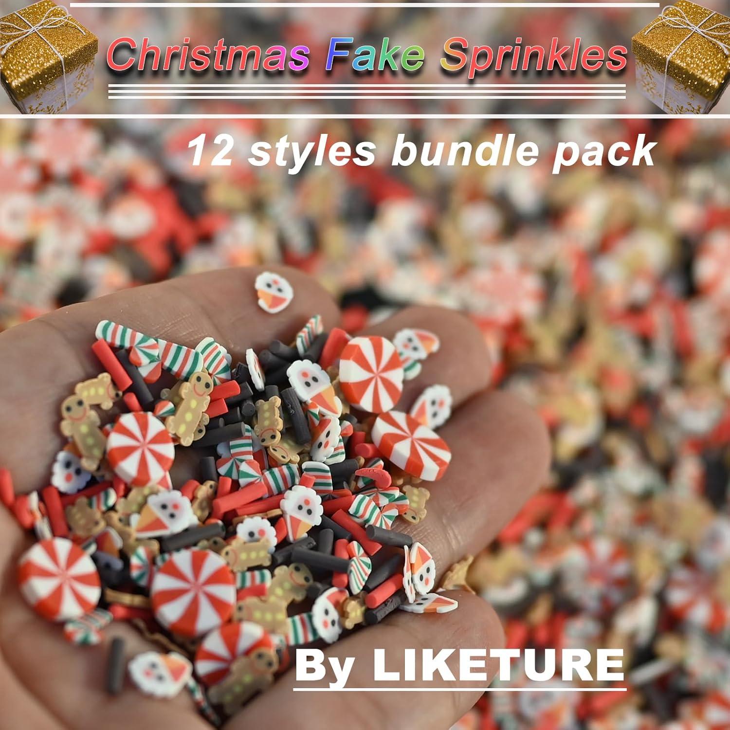 Chispas Falsas de Navidad LIKETURE 180g 12 Botellas Multicolor