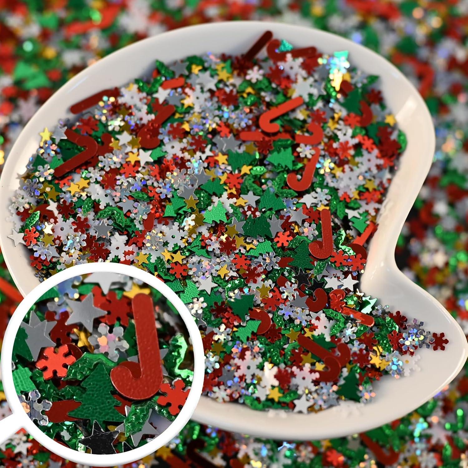 Chispas Falsas de Navidad LIKETURE 180g 12 Botellas Multicolor