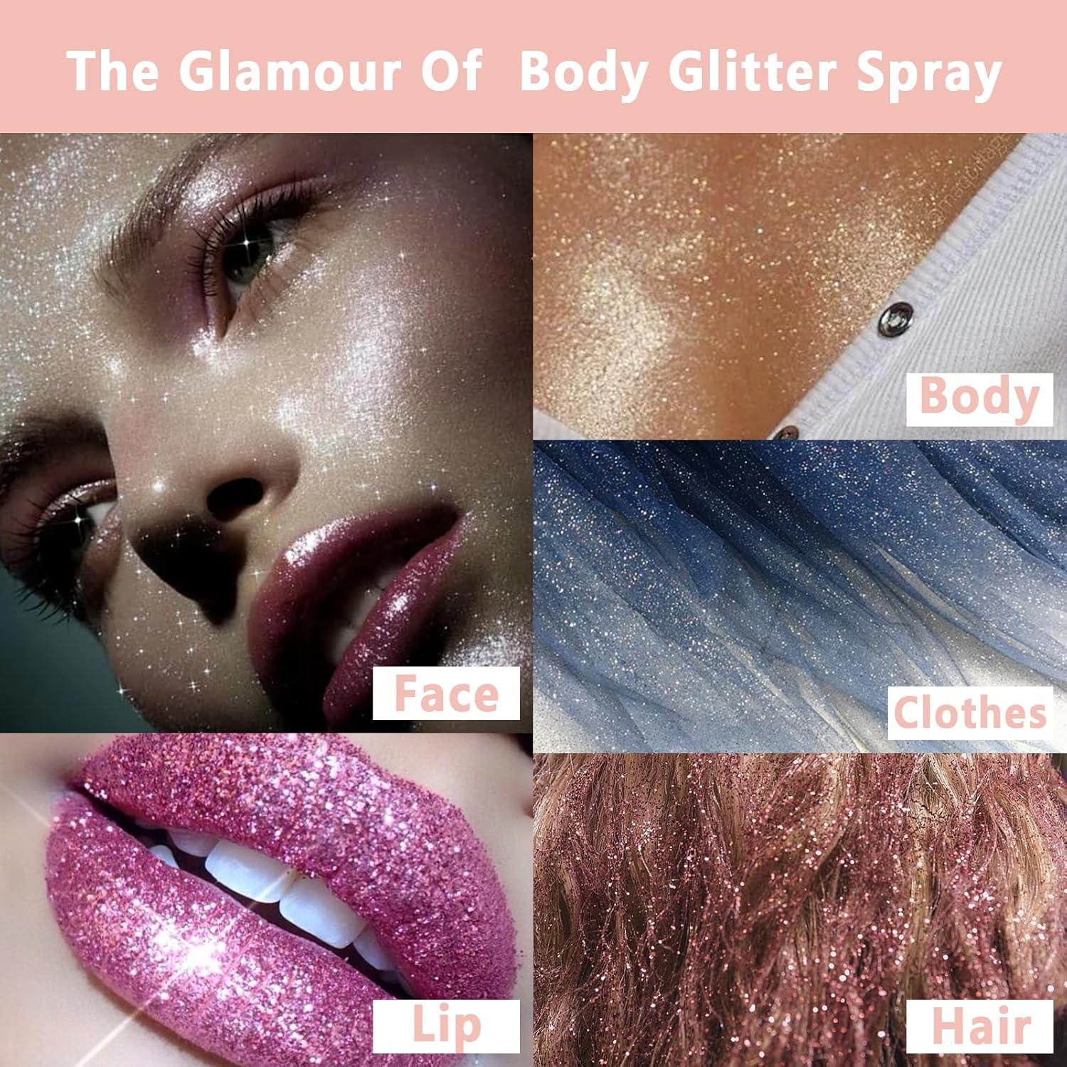 Spray de Brillo Holográfico Boko 10ml para Cuerpo y Cabello