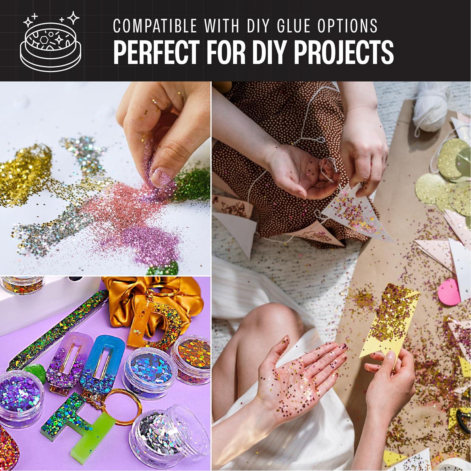 Glitter Corporal Holográfico Chunky Sojourner 16 Colores + Pegamento