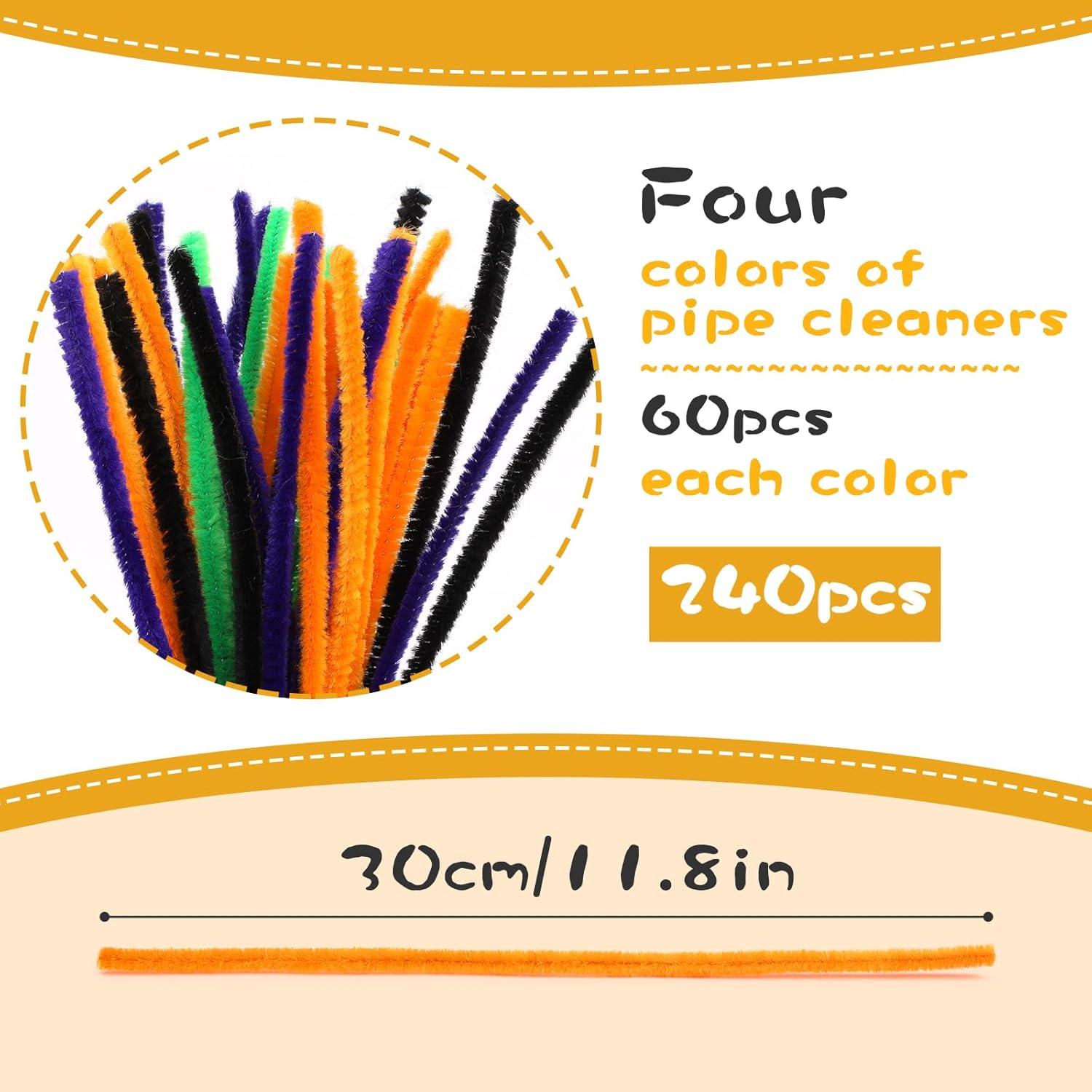 Juego de 240 Limpiapipas Chenille Yizzvb6851 4 Colores