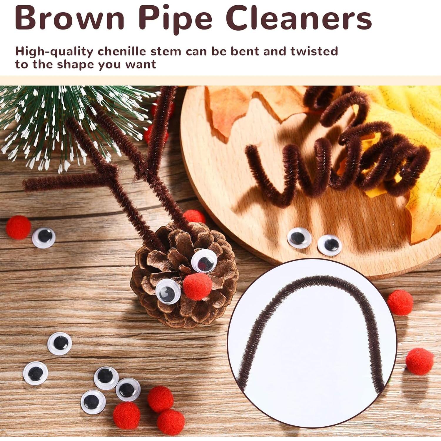 Juego de Manualidades Navidad QNFANN 650 Piezas Chenille y Pompones