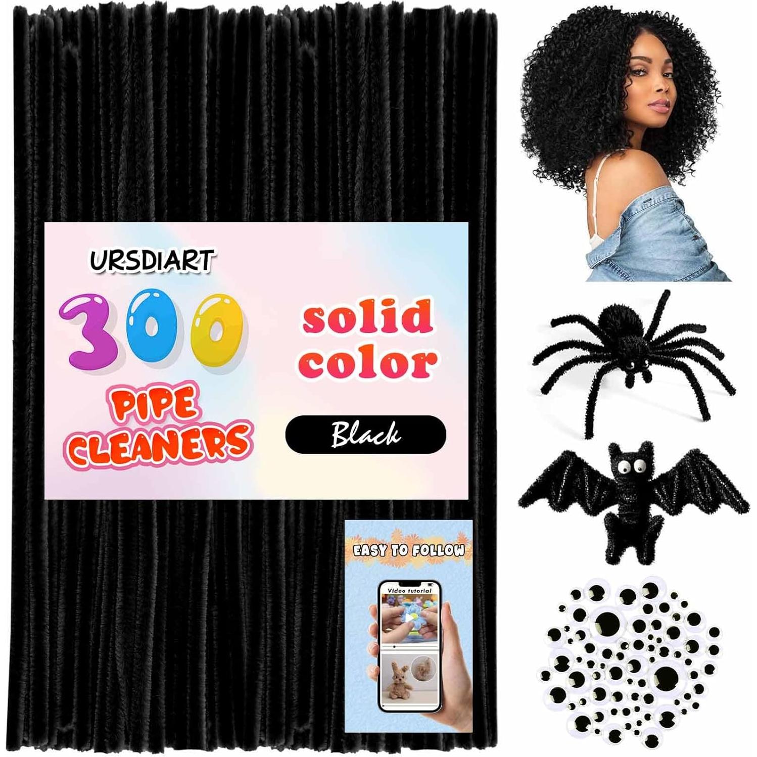 Kit de Manualidades URSDIART 350pcs Limpiadores Tubos 30cm