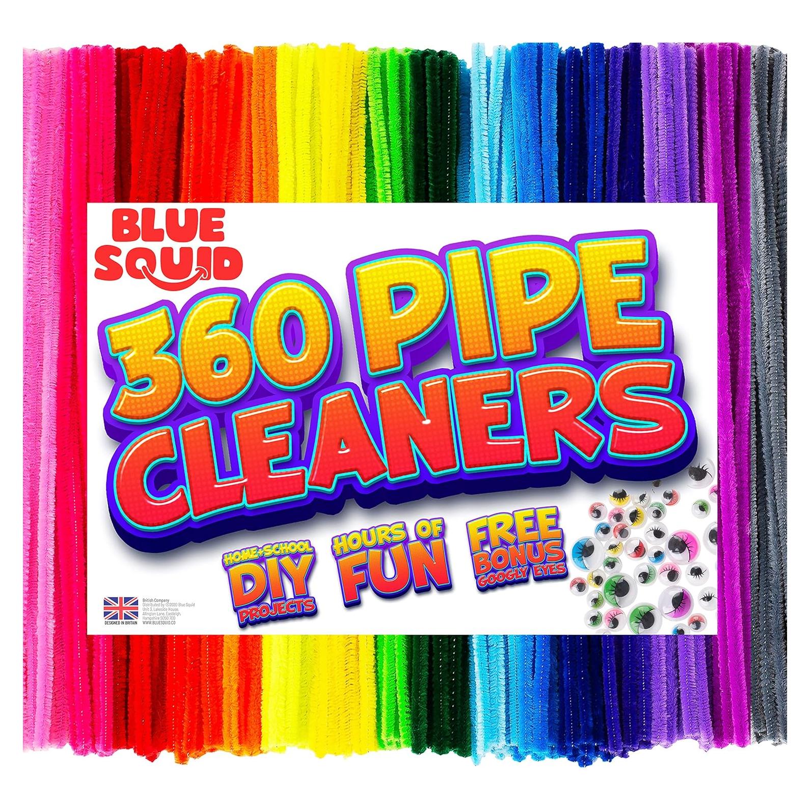 Set de Manualidades Blue Squid 460 Piezas Limpiapipas Chenille