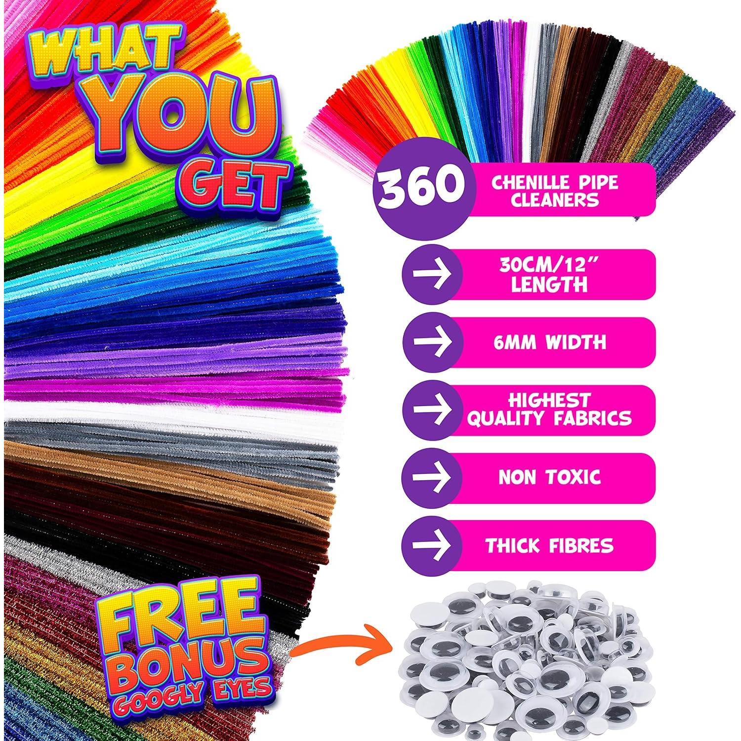 Set de Manualidades Blue Squid 460 Piezas Limpiapipas Chenille