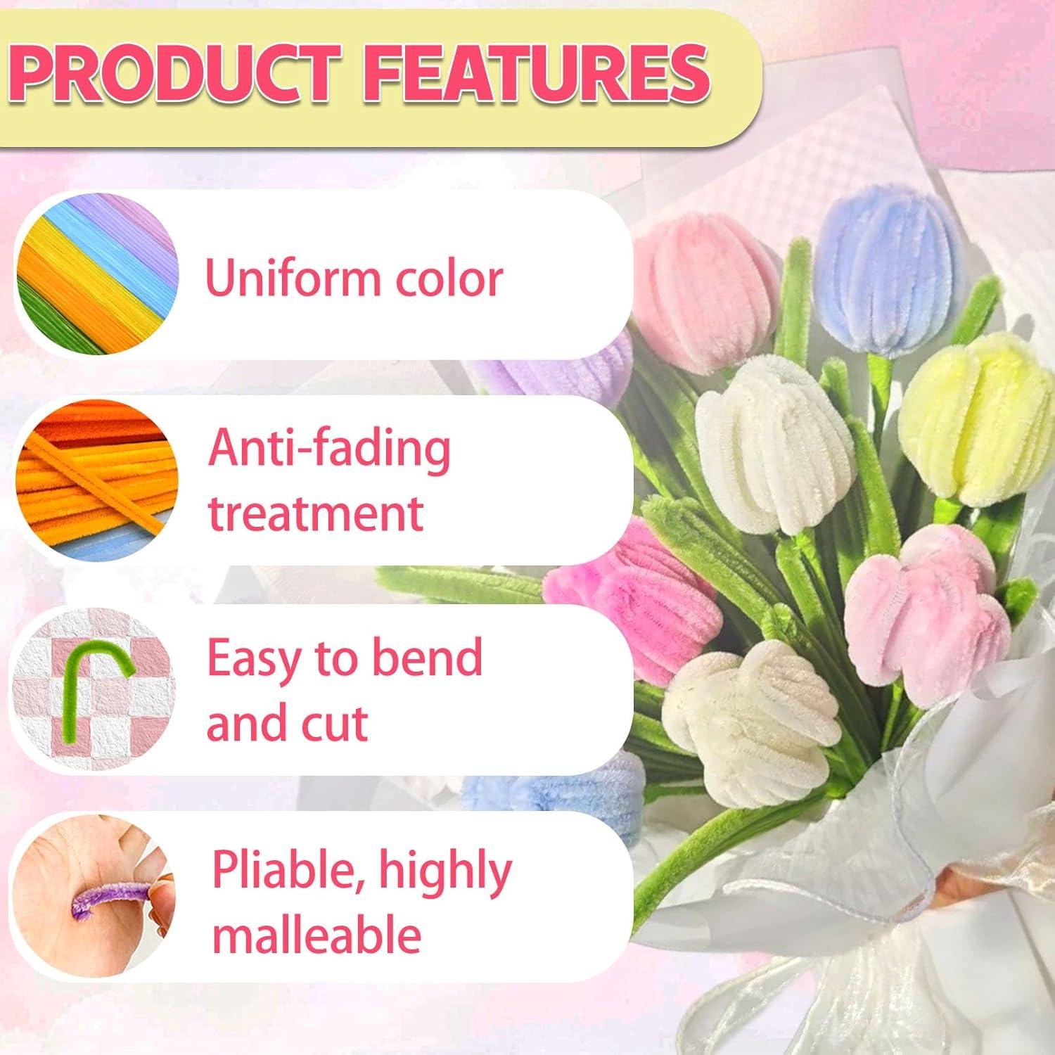 Kit de Limpiapipas Coloreados 400 pcs Chinystyle Manualidades