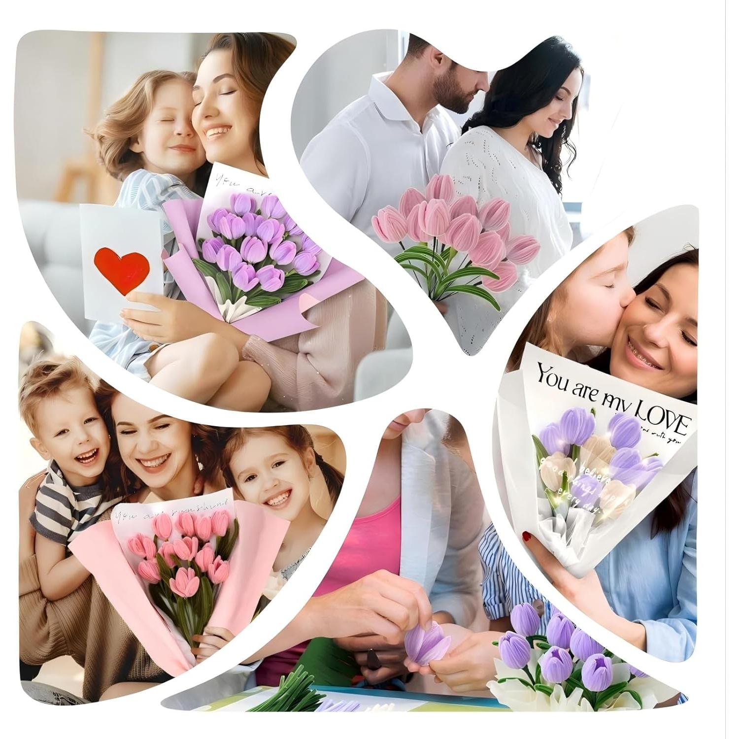 Juego de limpiapipas 300 piezas 8mm Rosa Verde Manualidades