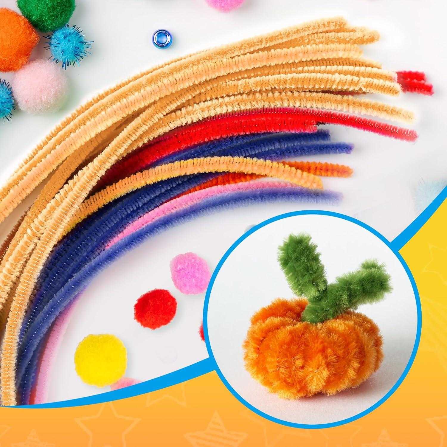 100 Limpiadores de Tubos Yoblink Naranja para Manualidades