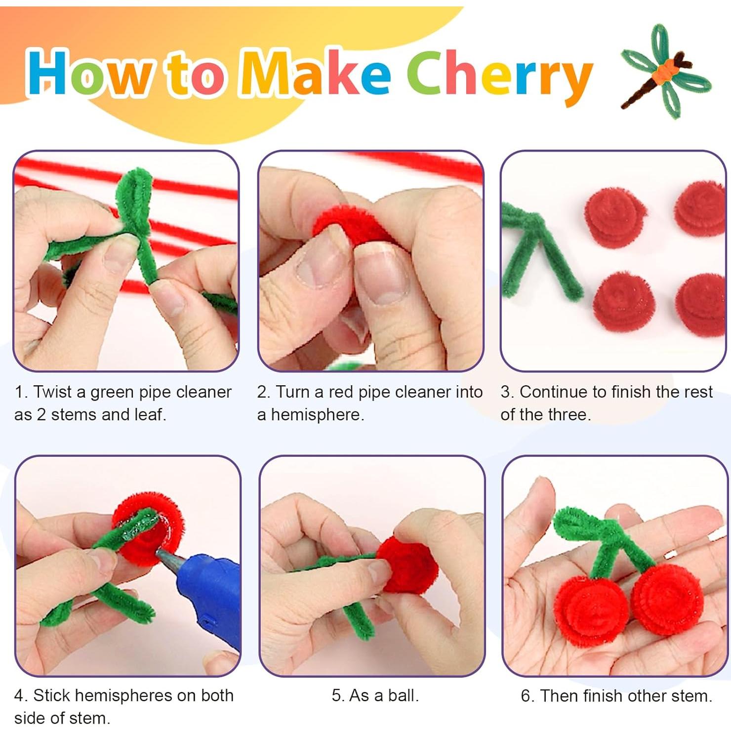 Limpiapipas Caydo 2500 Piezas 25 Colores 6 mm x 30 cm