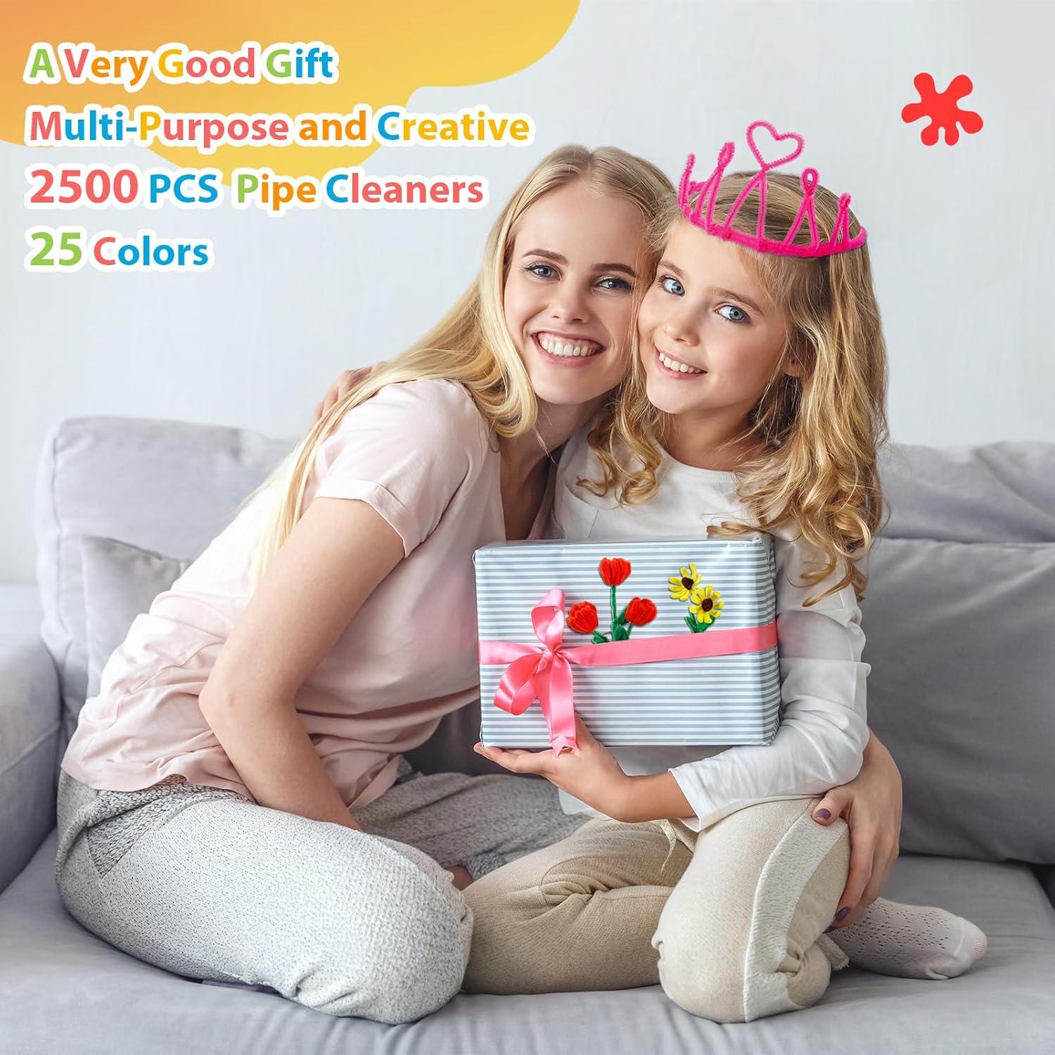 Limpiapipas Caydo 2500 Piezas 25 Colores 6 mm x 30 cm