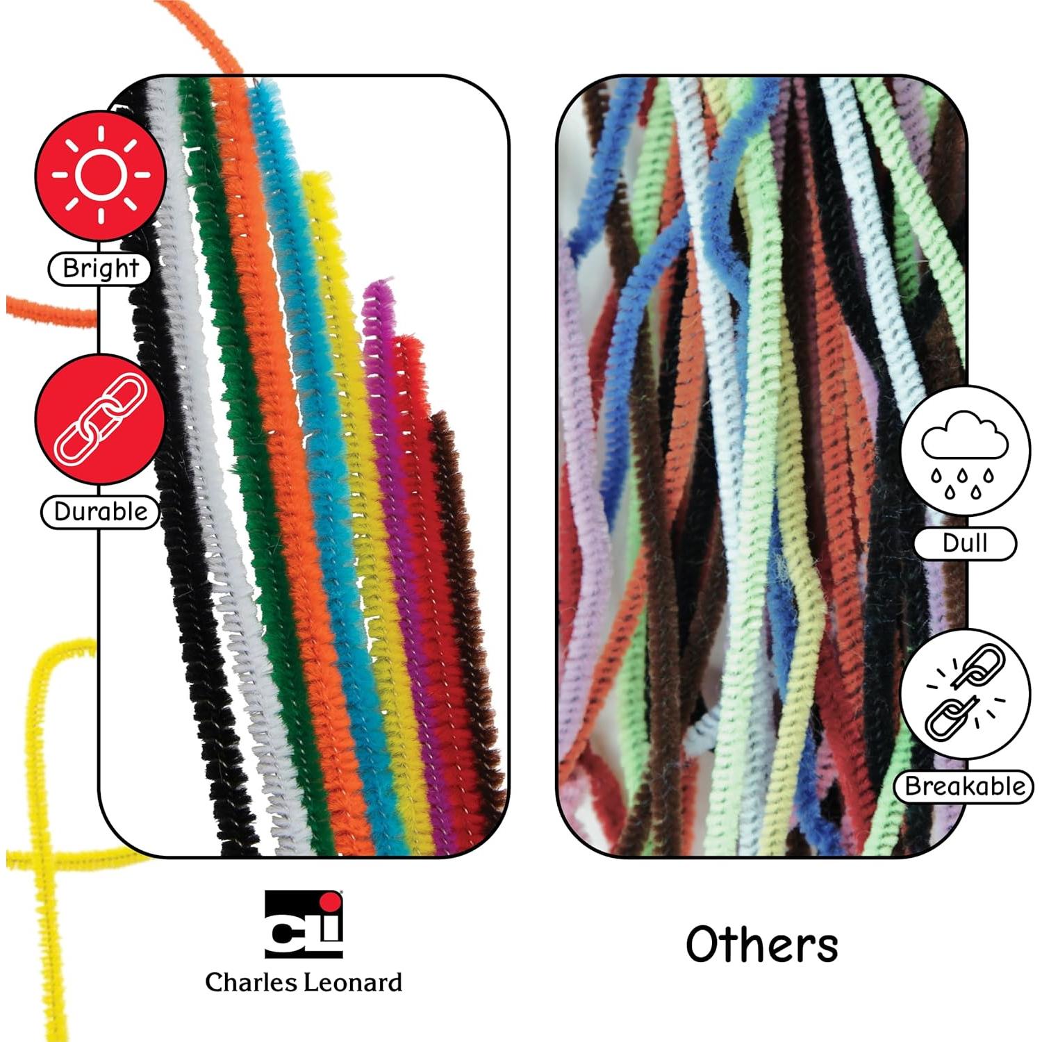 Limpiapipas a granel Charles Leonard 1000 unidades 4mm x 30.48cm