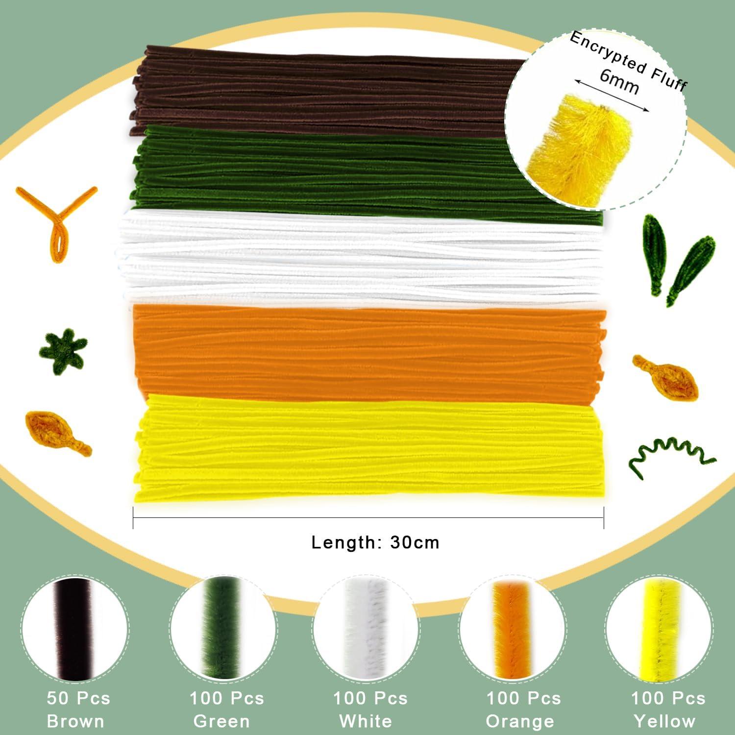 Kit de Manualidades Morcheiong 480 Piezas Flores DIY Verde Amarillo