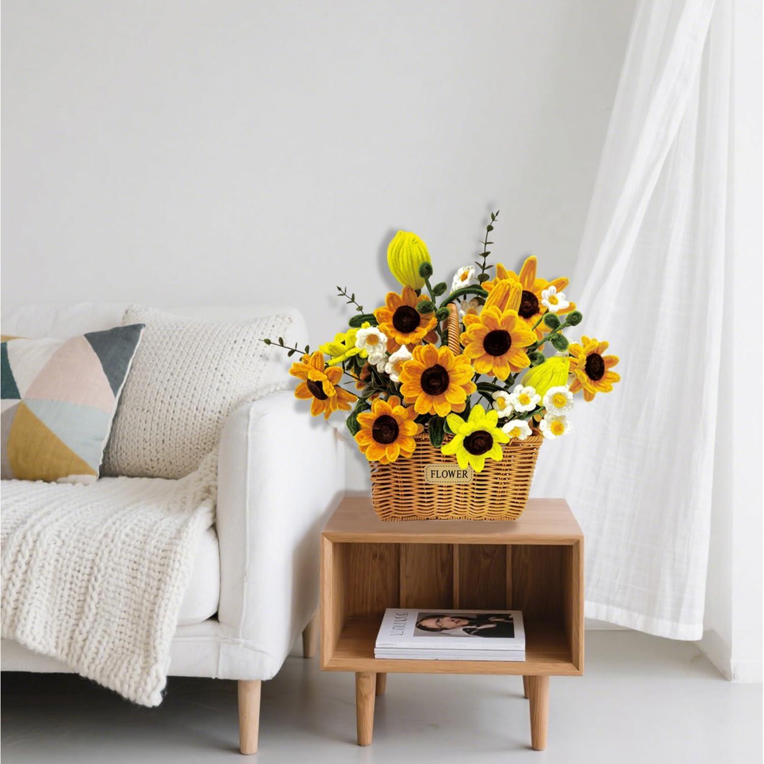 Kit de Manualidades Morcheiong 480 Piezas Flores DIY Verde Amarillo