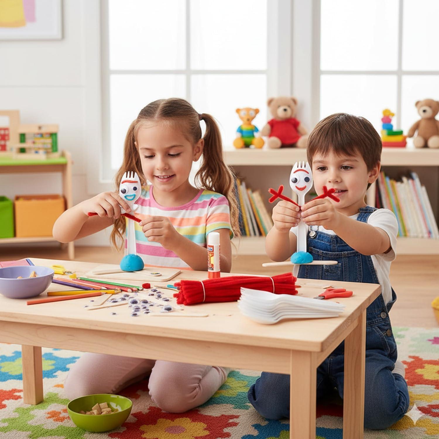 Set de Creatividad Vazkequ con 100 Tenedores y Accesorios