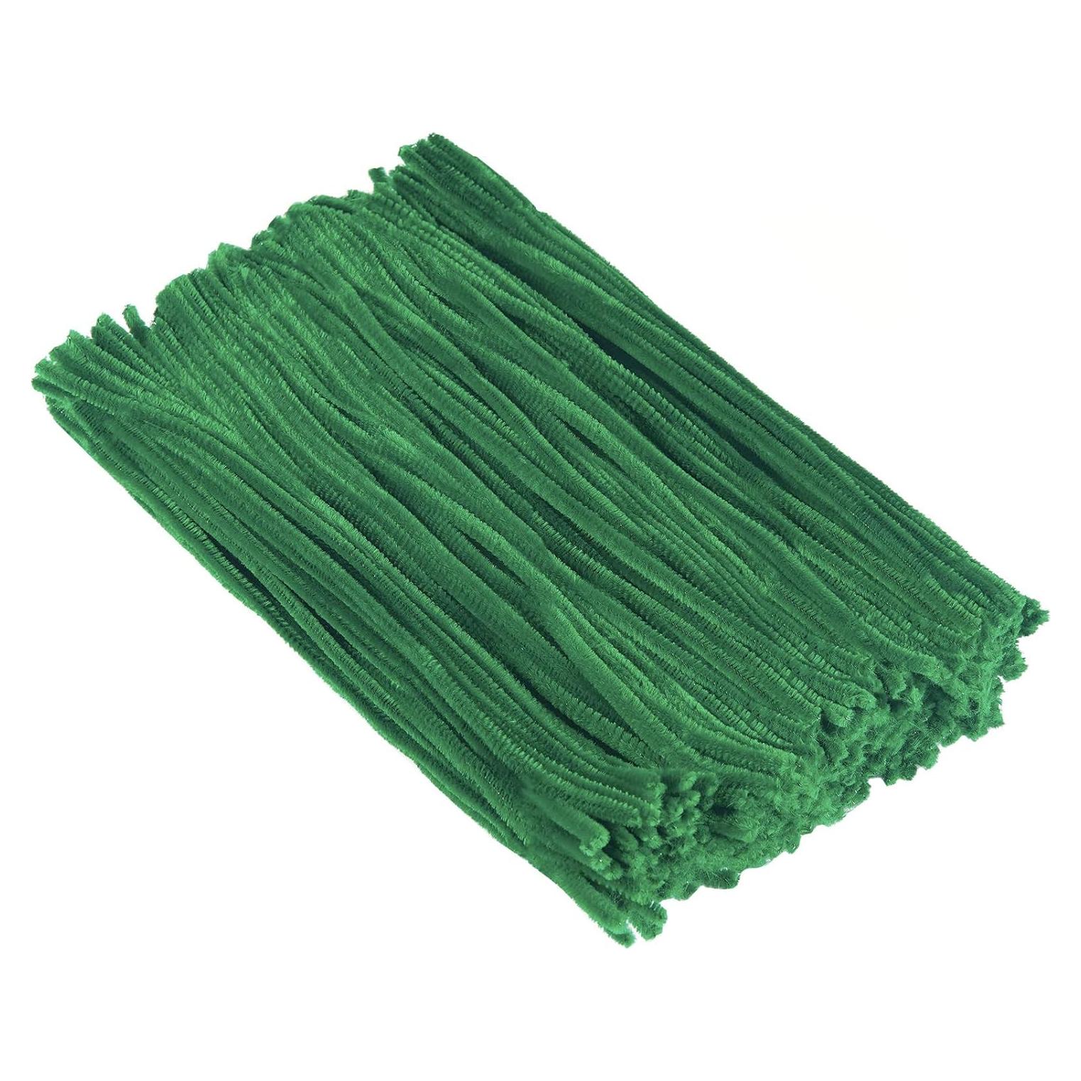 Limpiadores de Tubos Chenille Cuttte 300pcs 6mm x 30cm Verde Oscuro