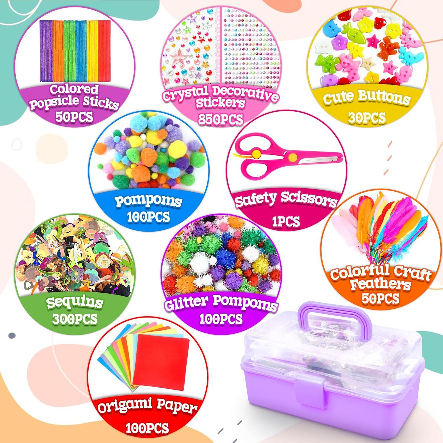 Kit de Manualidades LINAYE 2150 Piezas para Niños 4-10 Años