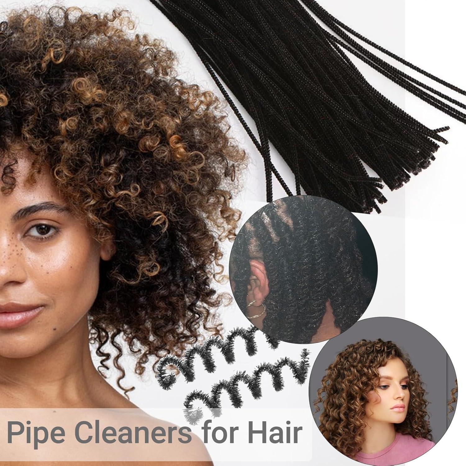 100 Limpiapipas Negros Chenille 30.48 cm para Manualidades