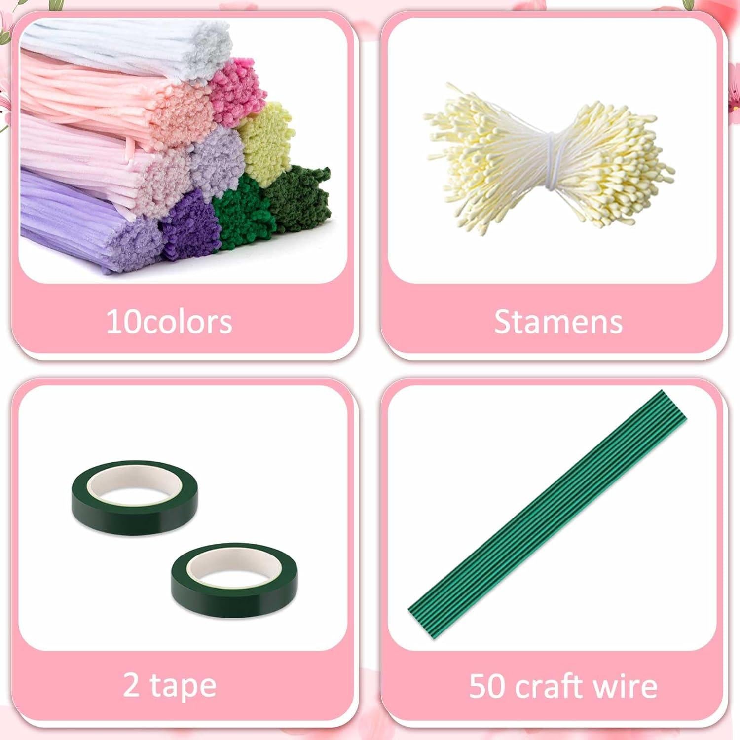 Juego de Limpiapipas Peryiter 1402 Piezas 30 cm Multicolor