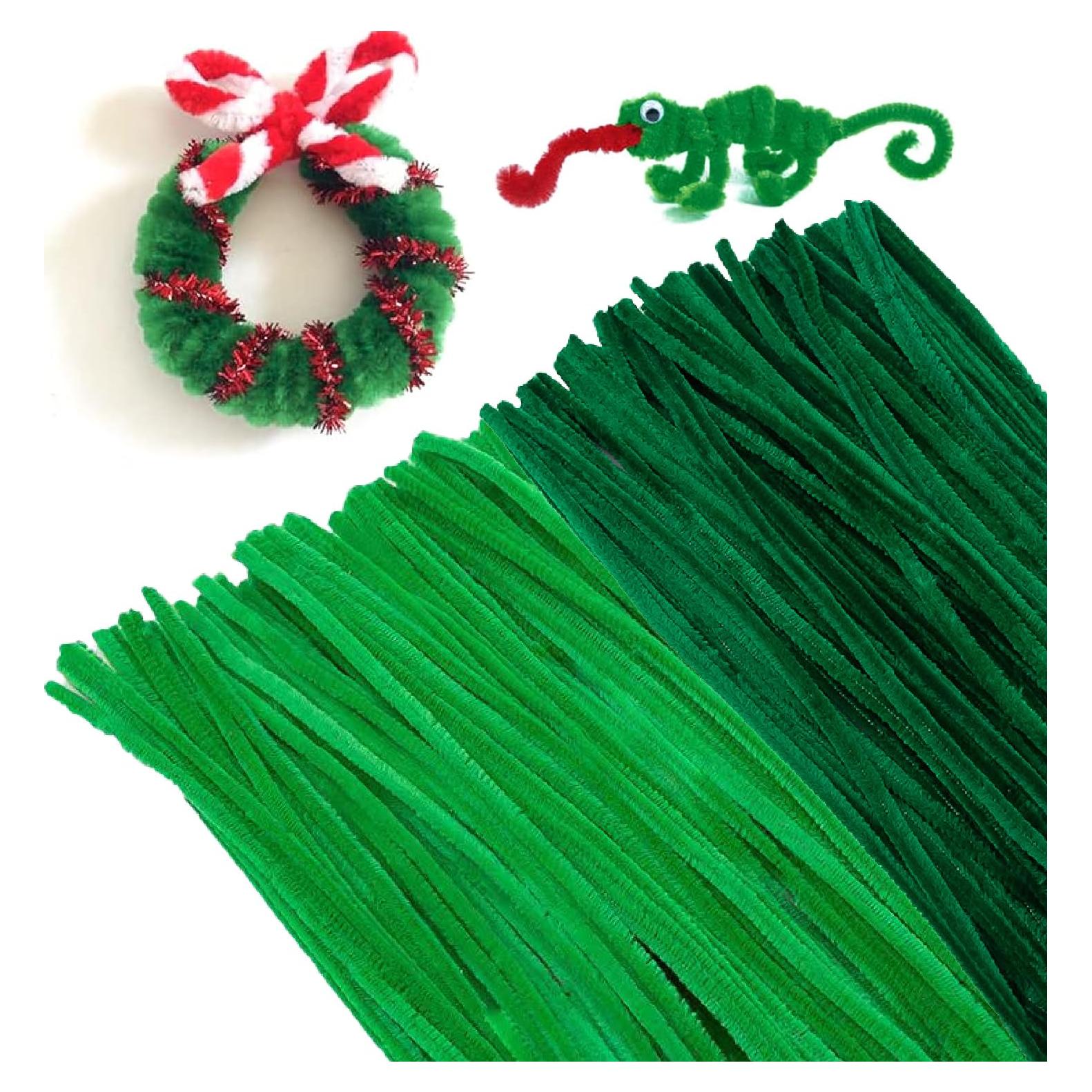 Juego de Limpiapipas Verde 200pcs ZenithFast 30cm para Manualidades